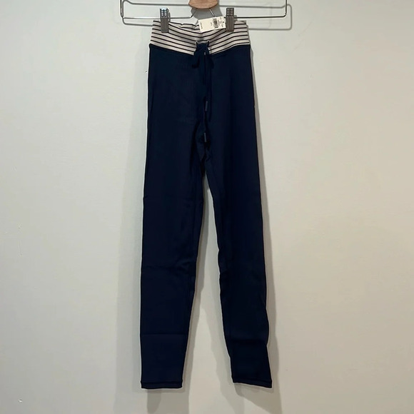 NWT Aerie Offline Womens Navy Ribbed 7/8 Legging Drawstring - Size Small - Picture 6 of 11